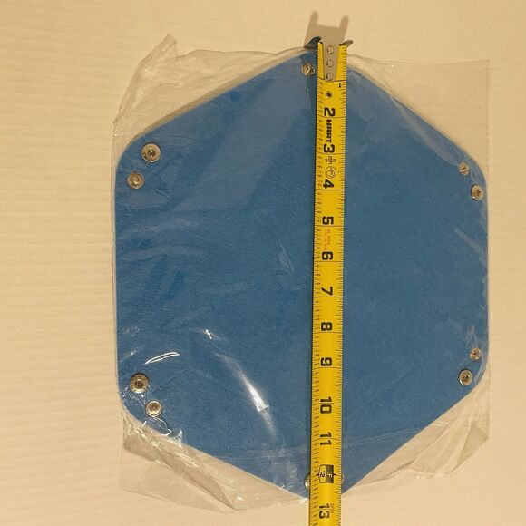 Gaming Hexagon Dice/Miscellaneous Tray Blue Faux Suede Rolling Arena RPG D&D - Picture 6 of 7